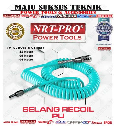 Selang Angin Kompresor Spiral Recoil Hose Meter Meter Meter