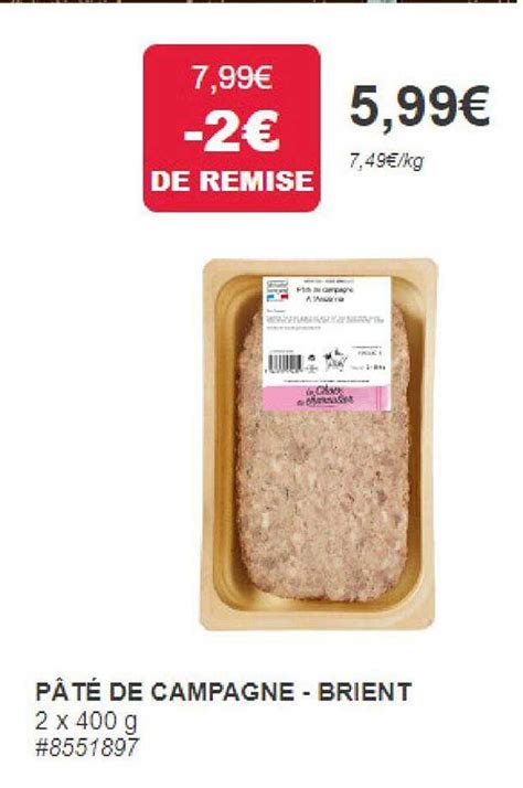 Promo Pâté De Campagne Brient chez Costco iCatalogue fr