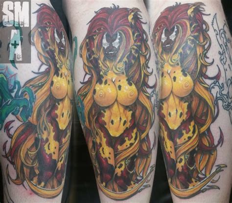 Scream Symbiote Tattoo By Inferno Hentai Foundry