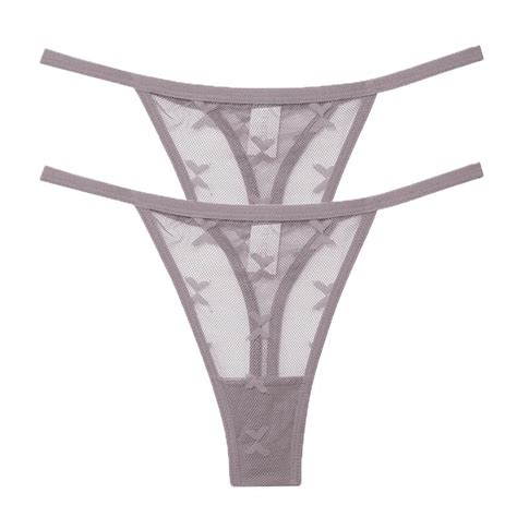 Acheter String En Maille Sexy Pour Femmes Sous V Tements Transparents