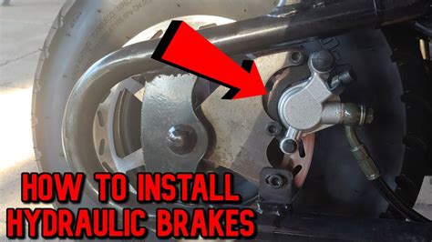 How To Install Hydraulic Brakes On A Minibike Youtube