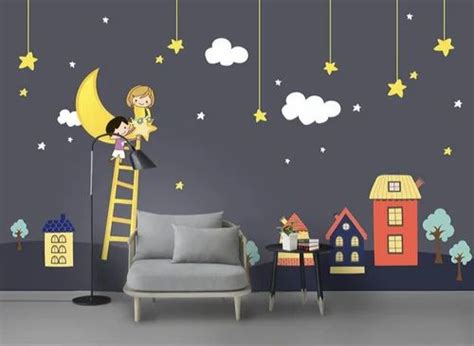 Customized Kids 3D Room Wallpaper at Rs 45/sq ft | Kids Room Wallpaper ...