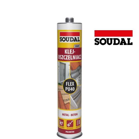 SOUDAL Flex PU 40 Klej uszczelniacz szary 300ml 24 50 zł Silikony