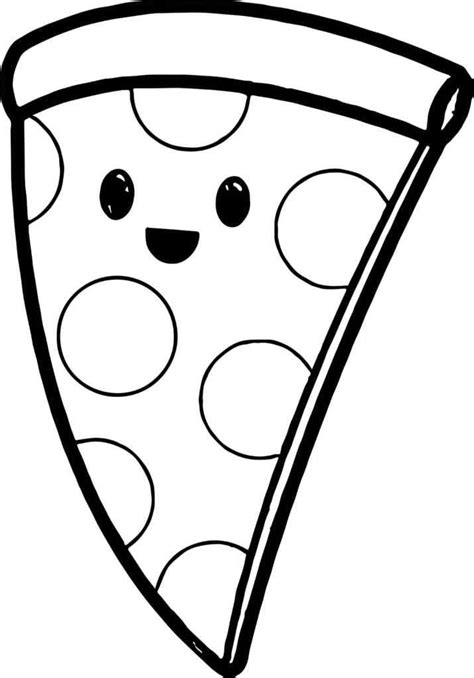 Linda Pizza Para Colorear Imprimir E Dibujar Dibujos Colorear Com