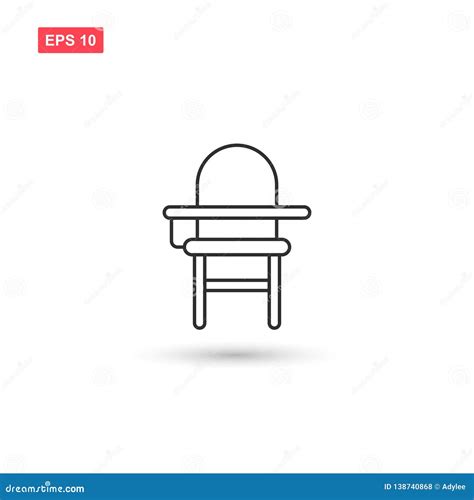 School Desk Chair Icon Vector Isolated 2 Stock Vector Illustration Of