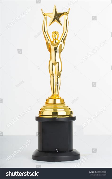 Trophy Award White Background Stock Photo 401848870 | Shutterstock