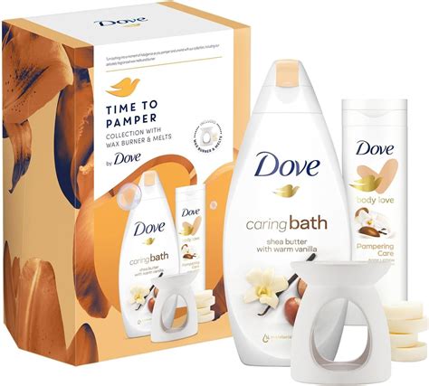 Dove Time To Pamper Collection With Caring Bath Soak Body Love