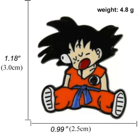 Goku Dragon Ball Z Enamel Pin Brooch Lapel Collectable Anime Cute