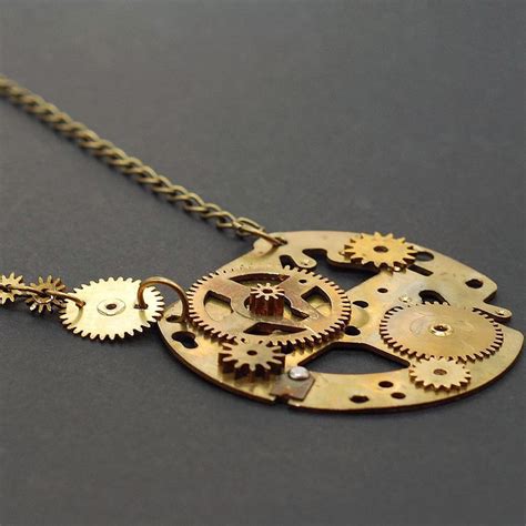 Steampunk Jewelry Brass Necklace by Tanith-Rohe on DeviantArt