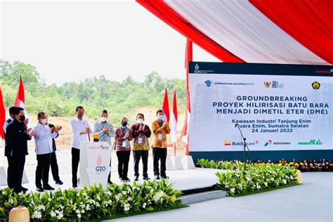 Groundbreaking Hilirisasi Batu Bara Menjadi DME