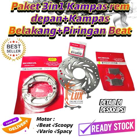 Jual Paket In Kampas Rem Depan Beat Fi Kampas Rem Cakram Depan