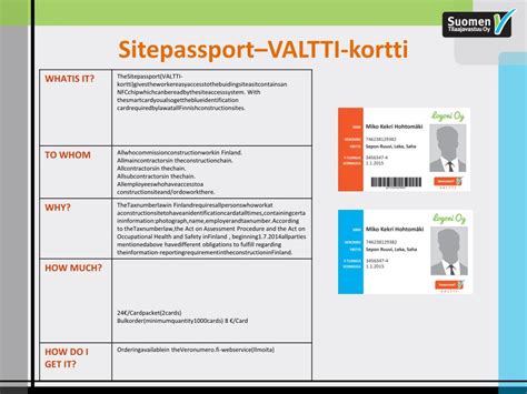 Ppt Sitepassportvaltti Kortti Powerpoint Presentation Free Download