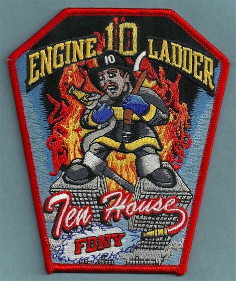 FDNY Manhattan New York Engine 10 Ladder 10 Company Fire Patch