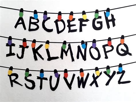 Stranger Things Party Backdrop Rainbow Party Garland Photo