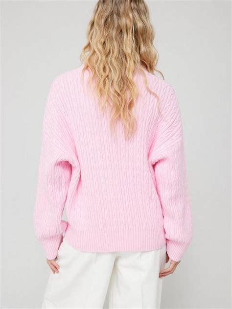 Tommy Hilfiger Cable Knit Jumper Pink