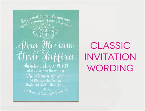 15 Wedding Invitation Wording Samples From Traditional To Fun