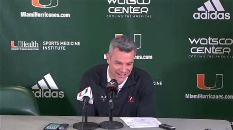 Virginia Coach Tony Bennett Discusses His Teams Epic Game Against Miami Tuesday Night Youtube