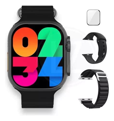 Smartwatch W69 Plus Tela Amoled Faz Chamadas Gps 3 Brindes Frete grátis