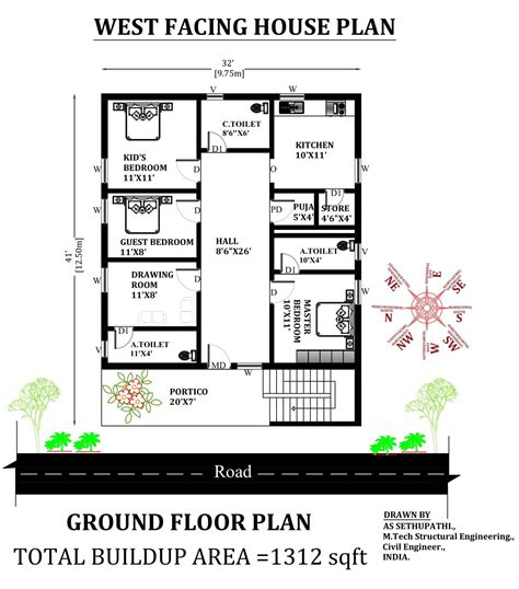 Bhk House Plan Bhk Bhk Gachibowli February House Floor Plans