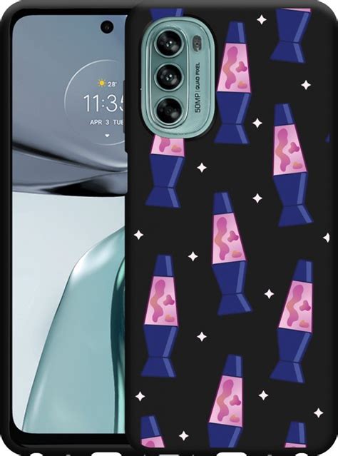 Motorola Moto G62 5G Hoesje Zwart Lavalampen Designed By Cazy Bol