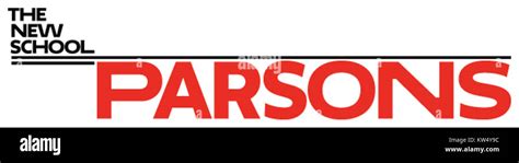 Parsons The New School for Design Logo Stock Photo - Alamy