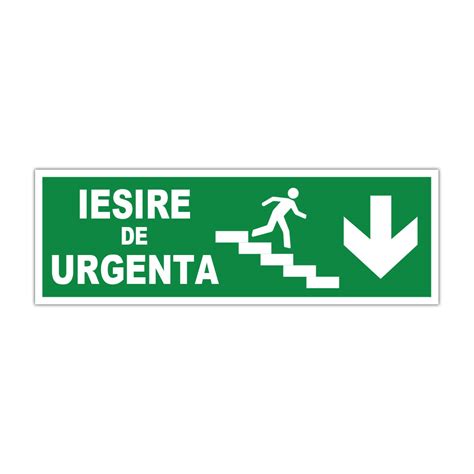 Indicator Salvare și Prim Ajutor Iesire de urgenta Jos Stickermania