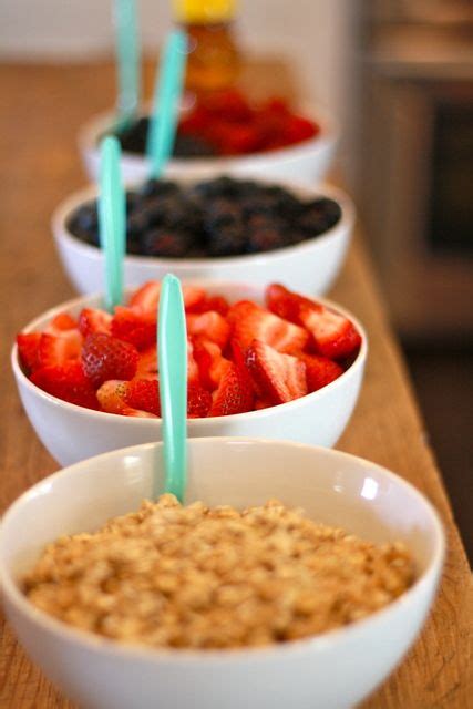 Yogurt Bar Food Display Party Food Bar Food