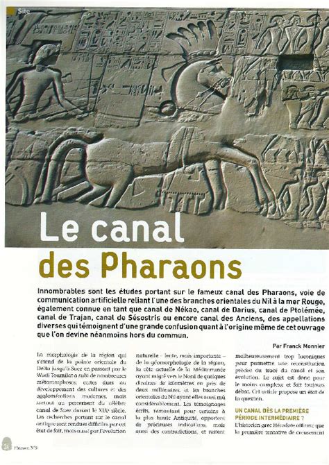 (PDF) Le Canal des Pharaons (Canal of the Pharaohs)