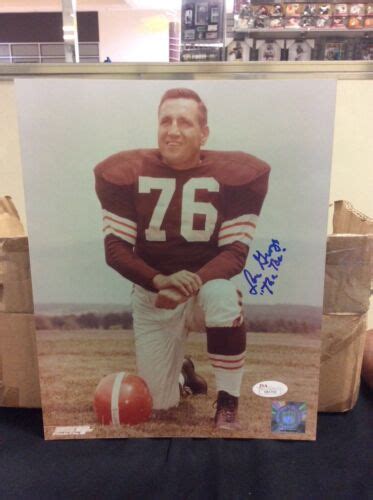 Lou Groza Signed 8x10 Photo JSA H81703 Autograph Cleveland Browns EBay