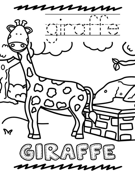 FREE Printable Zoo Animal Coloring Book For Kids - Sunshine Whispers