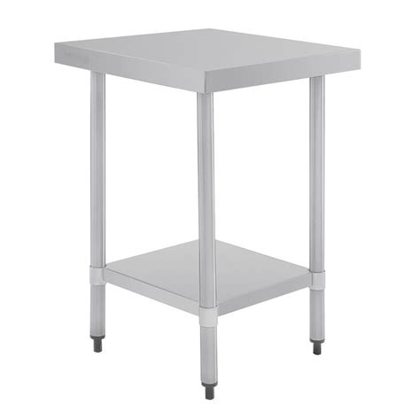 Table En Acier Inoxydable Sans Rebord Vogue X Mm