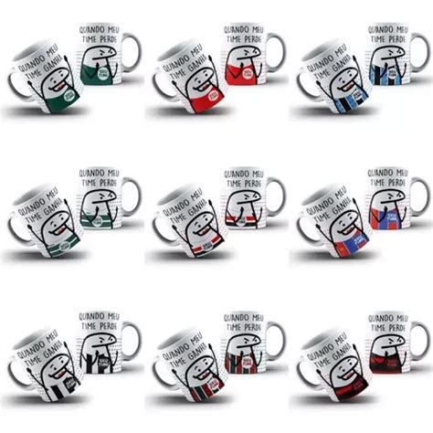 Caneca Personalizada Flork Bento Meme Times Brasileiros