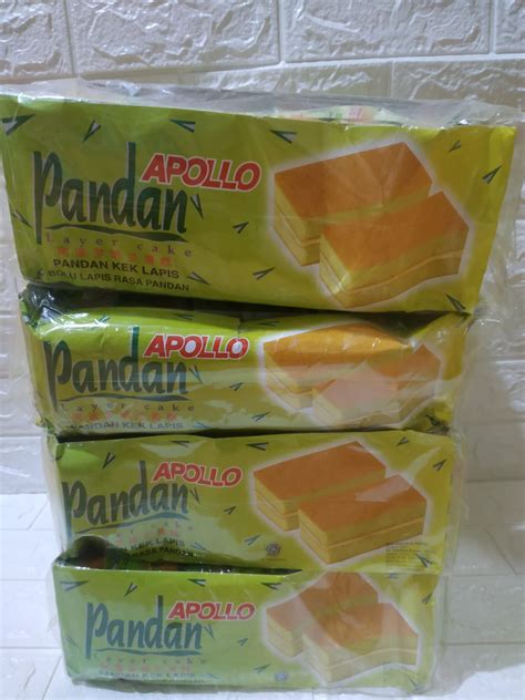 Apollo Bolu Lapis Rasa Pandan Dan Coklat Isi 24 PCS Lazada Indonesia