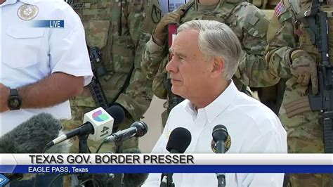 Live Texas Governor Hosts Border Security Press Conference Youtube