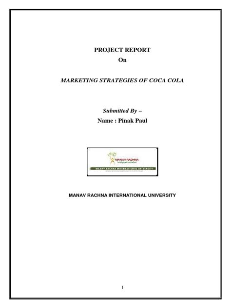 PDF MARKETING STRATEGIES OF COCA COLA DOKUMEN TIPS