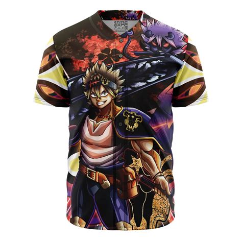 Black Clover Baseball Jerseys Merch Clothing Apparel Anime Ape