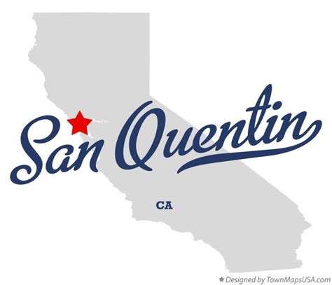 Map of San Quentin, CA, California