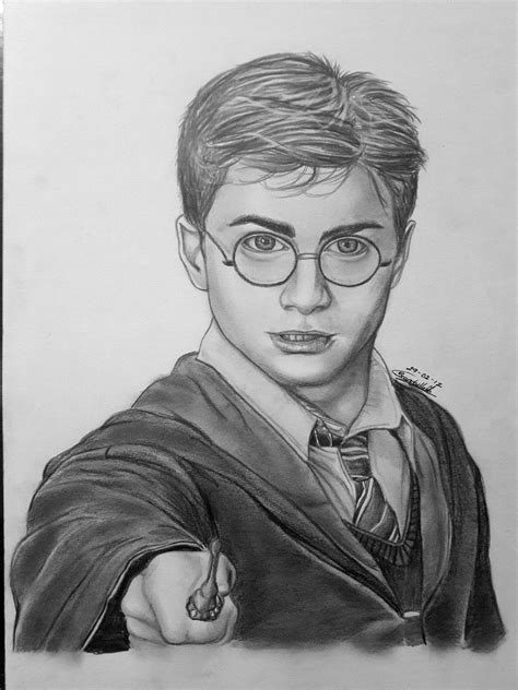 Retratos Y Dibujos A Lápiz Profesionales Harry Potter 1 600 00 en