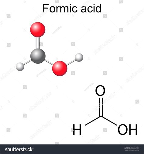 Structural Chemical Formula Model Formic Acid 库存插图 334468904 Shutterstock