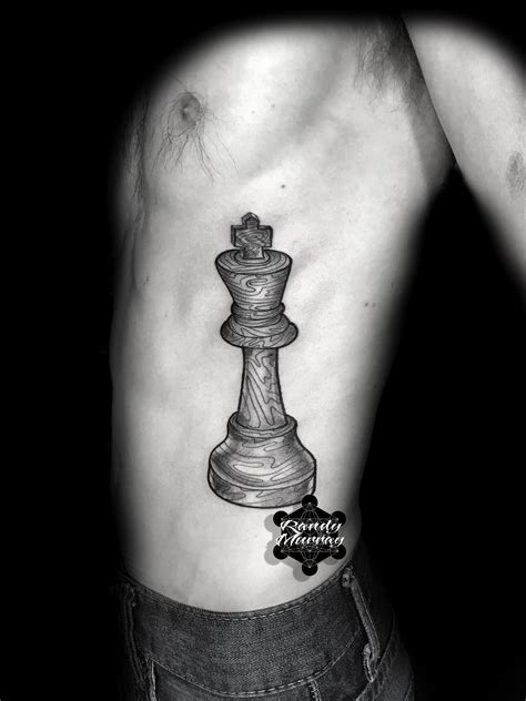 King Chess Piece Tattoo #blackworktattoo #chesspiecetattoo #tattoos # ...