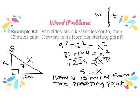 Pythagorean Theorem Math Trigonometry Trig Triangles Right