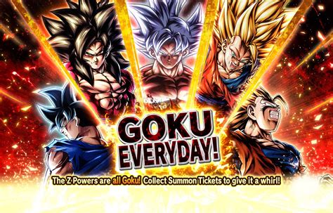 Goku Everyday Summon Simulator Dragon Ball Legends Database