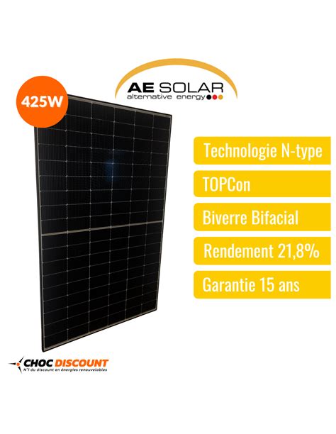 Kit Solaire 3400W Autoconsommation 8 Panneaux Solaires AE SOLAR 425W