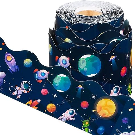 Amazon Panelee Outer Space Border Feet Bulletin Board Border