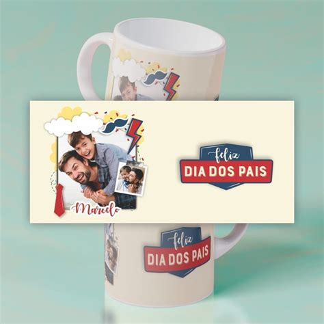 Caneca Dia dos Pais Modelo 045 DMF Gráfica e Brindes