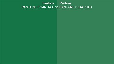 Pantone P 144 14 C Vs PANTONE P 144 13 C Side By Side Comparison