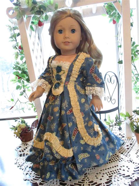 Historic Colonial Doll Dress To Fit Your 18 American Etsy Doll