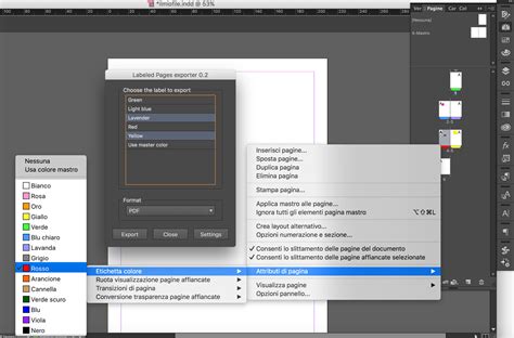 Labeled Pages Exporter Indesign Script Per Esportare Pagine Selezionate