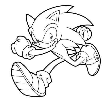 sonic the hedgehog coloring pages - Clip Art Library