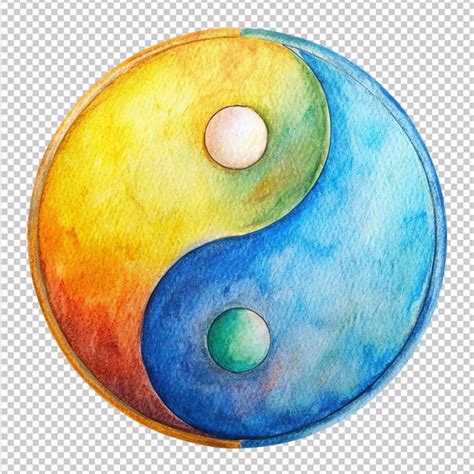 Premium Psd Hand Drawn Ying Yang Symbol Of Harmony And Balance On